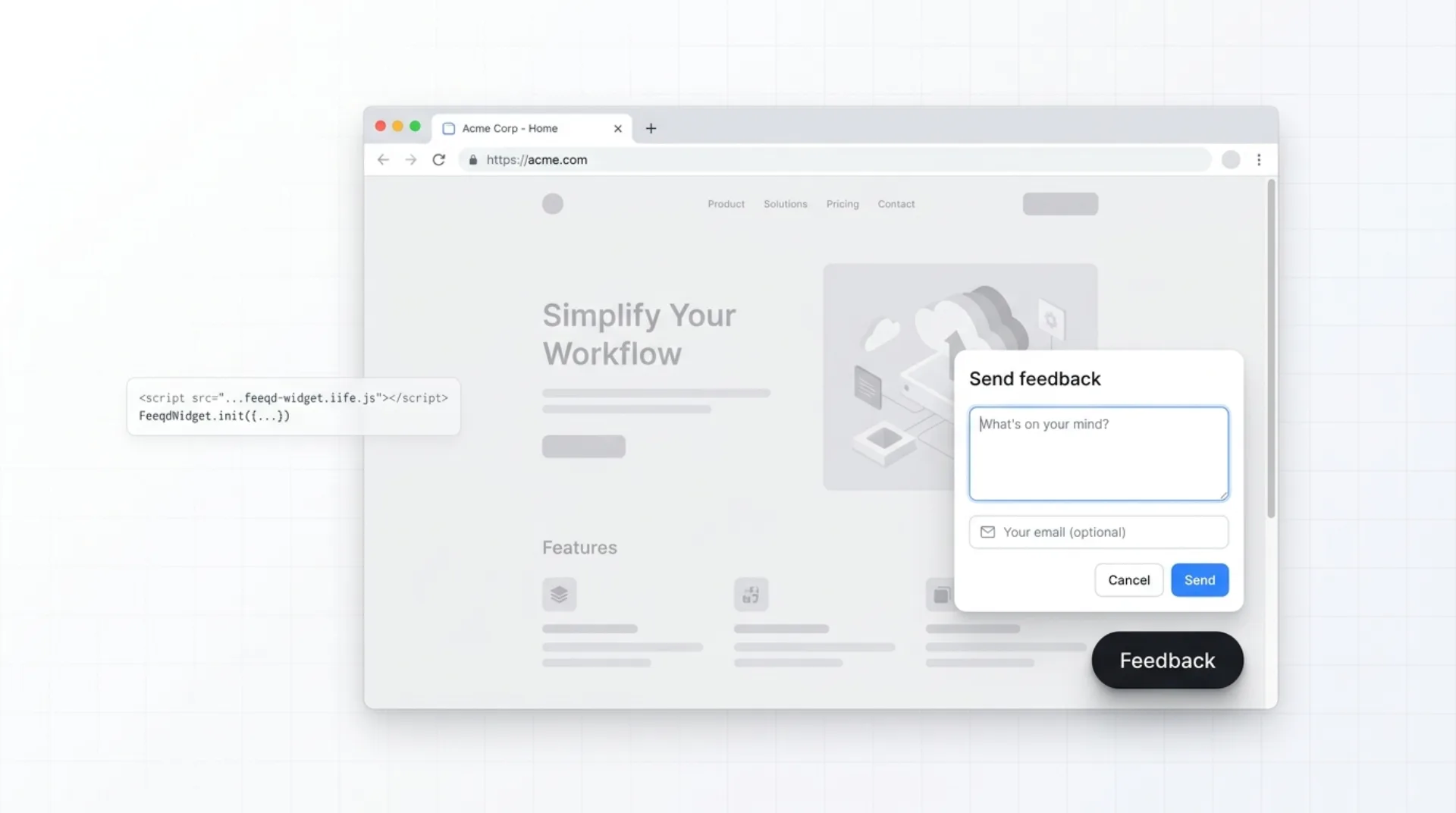 Website Feedback Button: Add One in 5 Minutes | Feeqd Blog